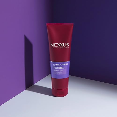 Miniatura 6 de Nexxus Blonde Assure - Champú morado para el cuidado del color del cabello rubio, proteína de queratina, 8.5 onzas