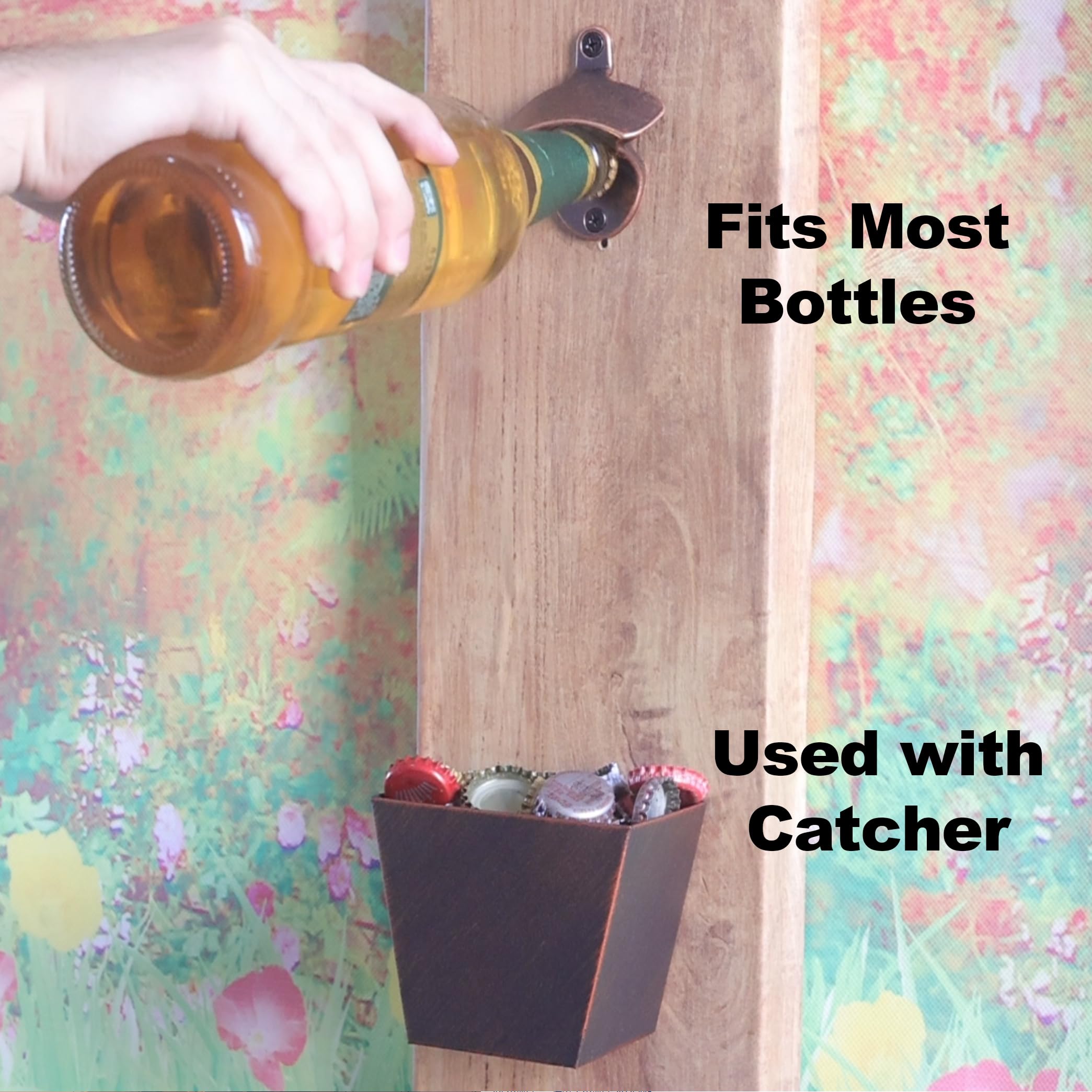 24 Packungen Bierflaschenöffner, Wandmontage, altmodisch, zum Einschrauben, Edelstahl, für DIY-Kühler, Caddy Tisch
