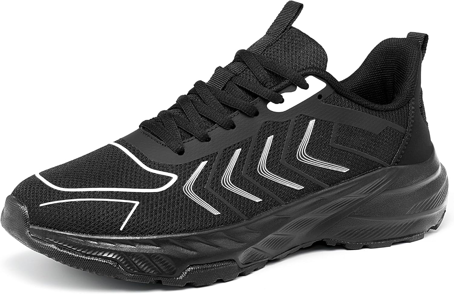 HARENCE Mens Sneakers Walking Shoes: Comfortable Breathable Cushioning Non Slip Casual Athletic Tennis Shoes for Gym Workout