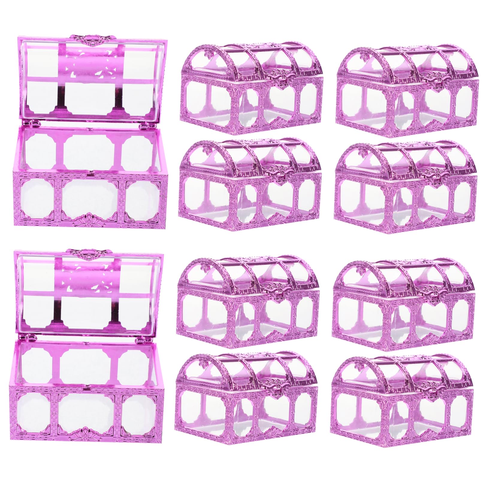 STOBAZA 12pcs Treasure Chest Candy Boxes Wedding Favor Containers for Candy Storage Decorative Party Supplies for Birthdays Easter and Celebrations