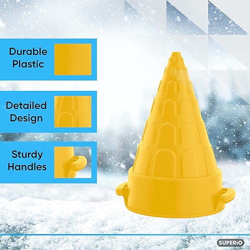 Miniatura 8 de Superio Sandcastle - Kit de construcción de ladrillos de nieve, moldes de castillo de arena, juguetes de playa para niños y adultos, forma de bloque