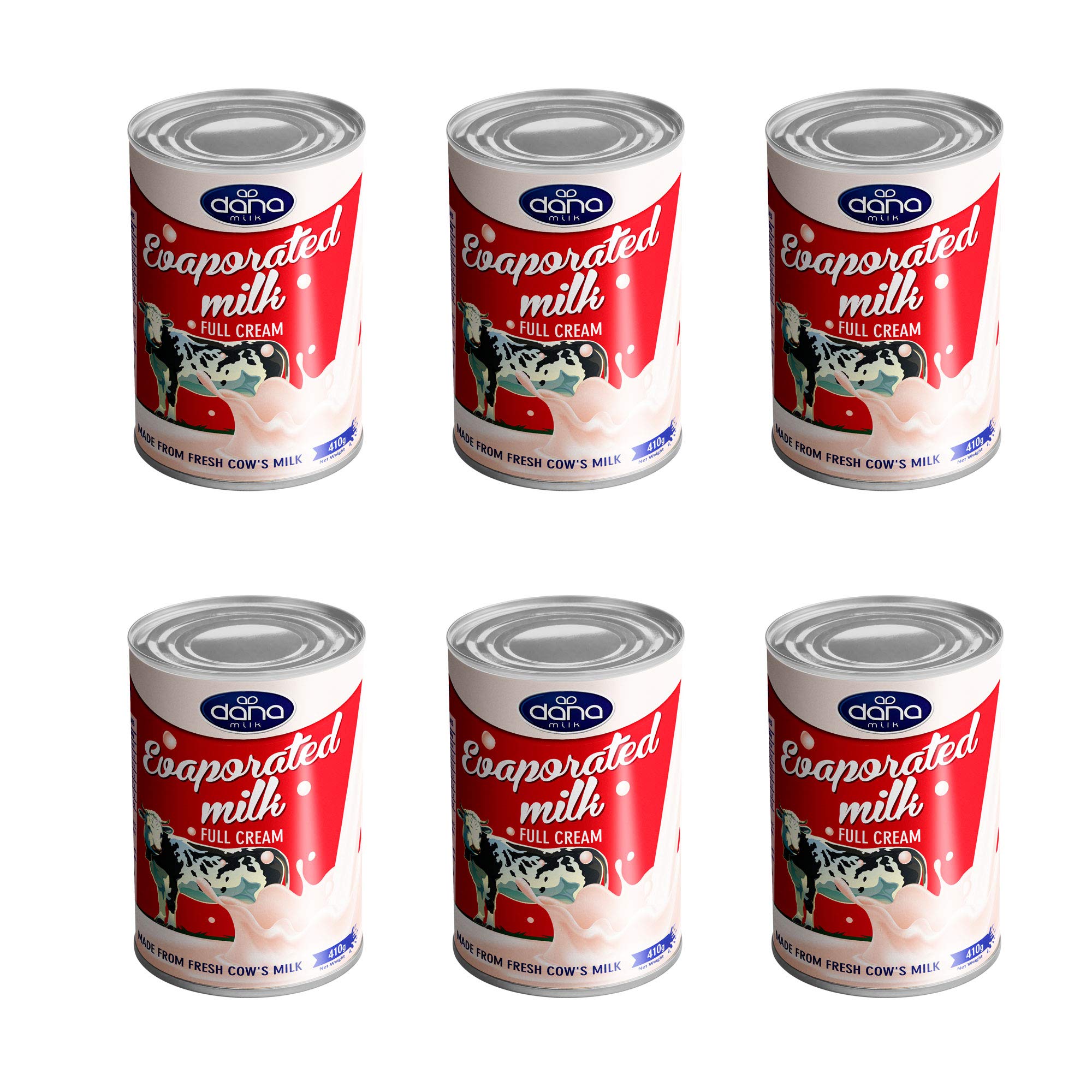 Dana Evaporated Milk 7.5 Fat 410 g Condensed Milk Full Cream Whole
