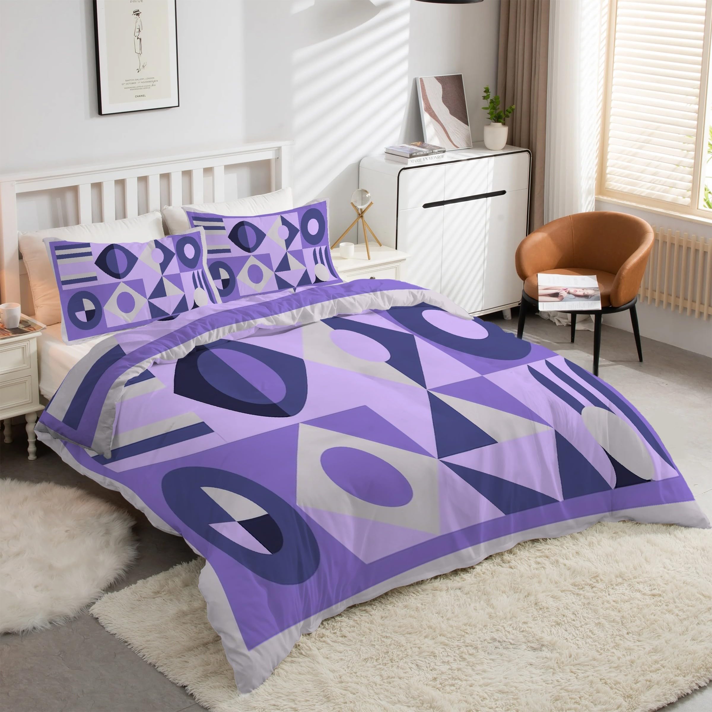 Housse de couette 200x200 en microfibre douce et finitions haut de gamme kK208