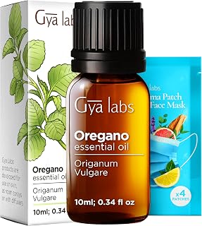 Gya Labs Oregano Essential Oil - 0.34 Fl Oz - for Hair, Skin, Diffuser, Aromatherapy & DIY Candle Making Scent