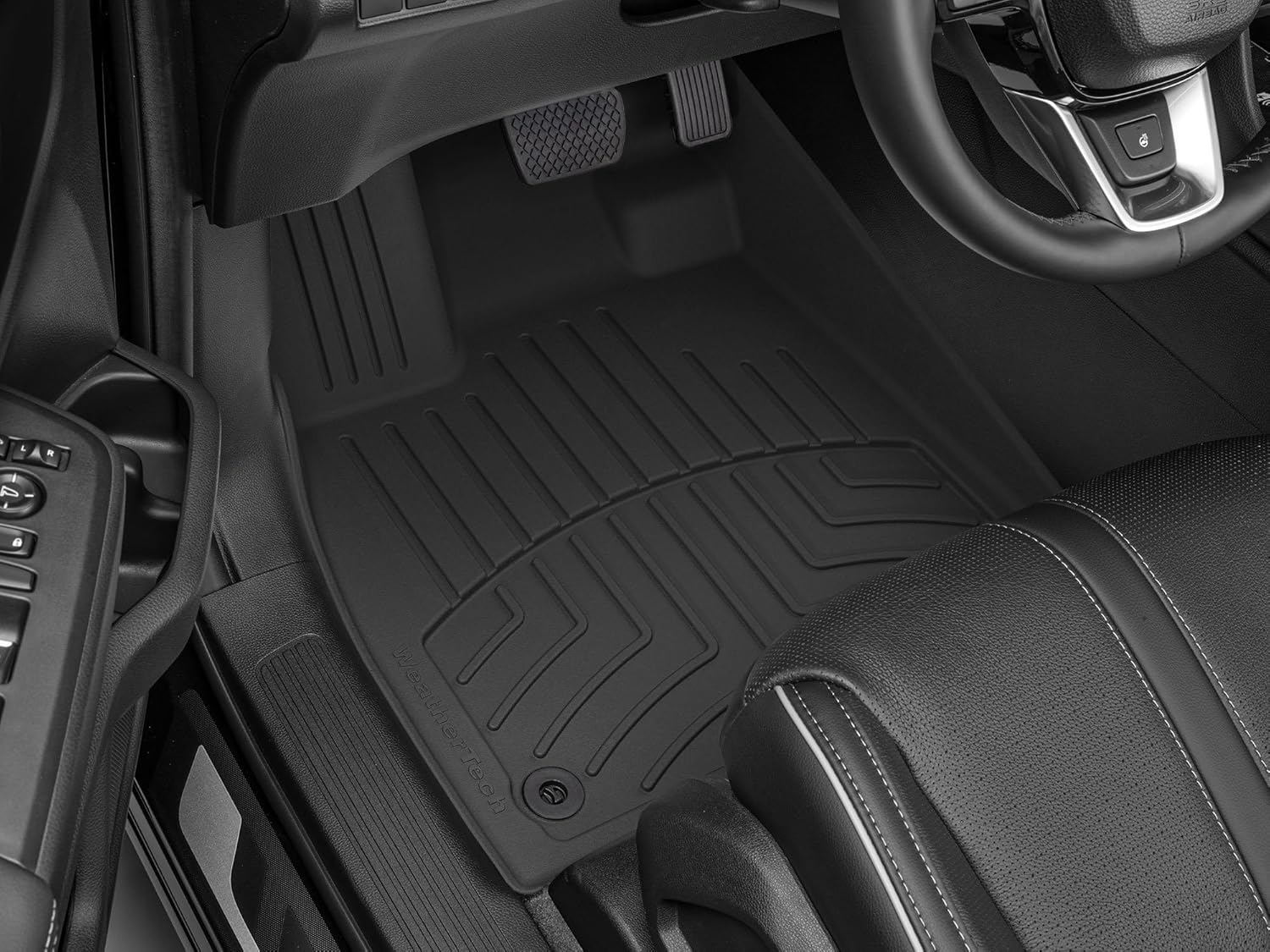 WeatherTech FloorLiner HP Custom Fit Floor Mats for Honda Pilot, Passport 1st Row (4417961IM), Black