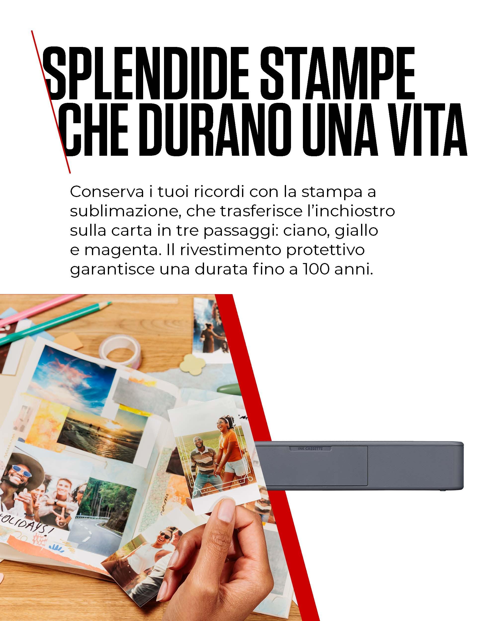 Canon SELPHY QX20 przenośna drukarka do zdjęć Wi-Fi sublimacja 2 formaty naklejki USB-C czarny