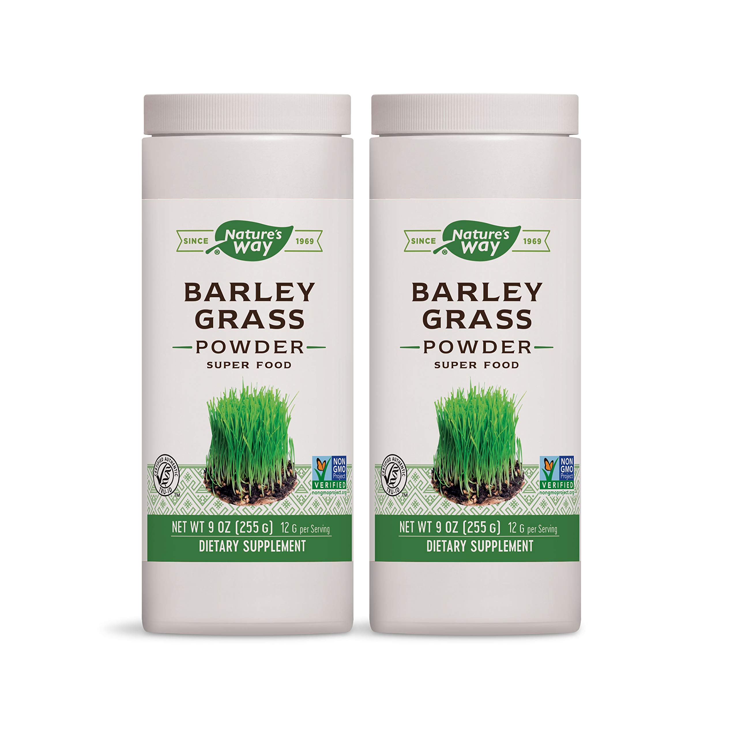 Nature's Way Barley Grass Powder, Non-GMO, 9 Ounce (Packaging May Vary), Pack of 2