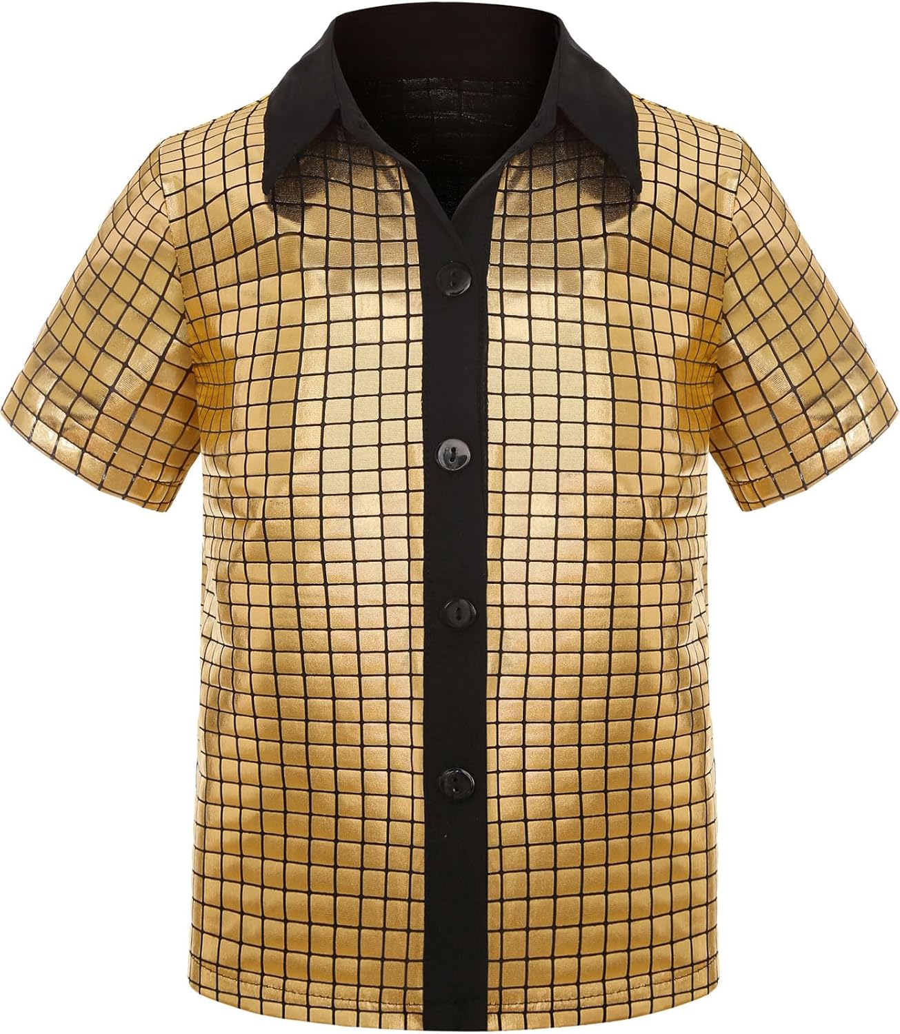 70s Outfits for Boys Kids Disco Costume Halloween Party Dress Up - Image 3