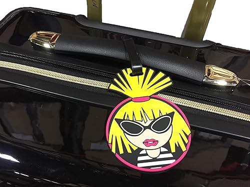 Vista 7 de Betsey Johnson Colección de equipaje a cuadros de 30 pulgadas, maleta rígida expandible resistente a los arañazos (ABS + PC), bolsa ligera de diseño