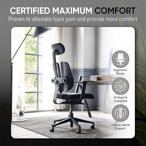 Miniatura 8 de Duorest Gold Renewal respaldos dobles ergonómicos sillas de escritorio de oficina en casa soporte de respaldo de silla de oficina la mejor silla de