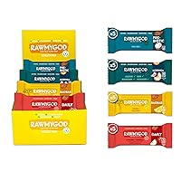 Vista 19 de RAWMYGOD Barras de frutas y nueces, sin gluten, veganas, sin azúcar añadida (20 barras, diarias)