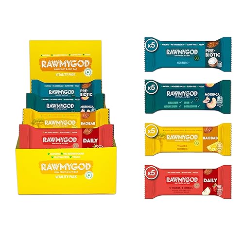 Miniatura 20 de RAWMYGOD Barras de frutas y nueces, sin gluten, veganas, sin azúcar añadida
