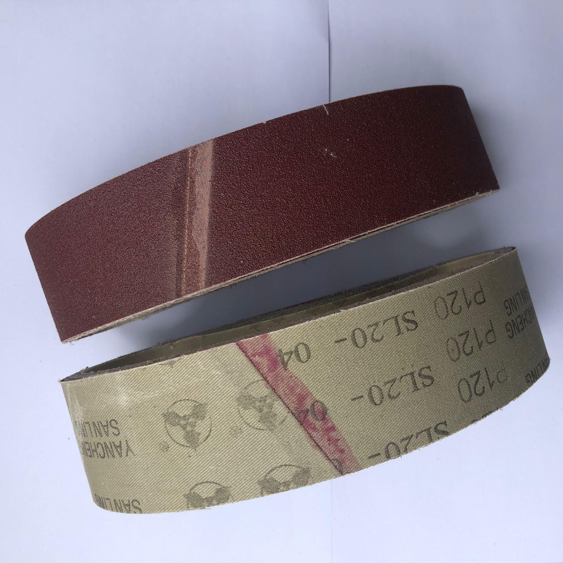 20 bandas de lijado de 533 x 50 mm, grano 40-1000, de óxido de aluminio, for pulir máquinas de banda de lijado.(120#)