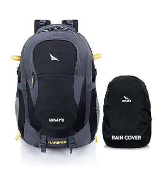 Lunar's Hammer Unisex 50L Laptop Bag | Water Resistant backpack | Laptop bags for men office use with 17.3-inch | Traveling backpack with rain cover