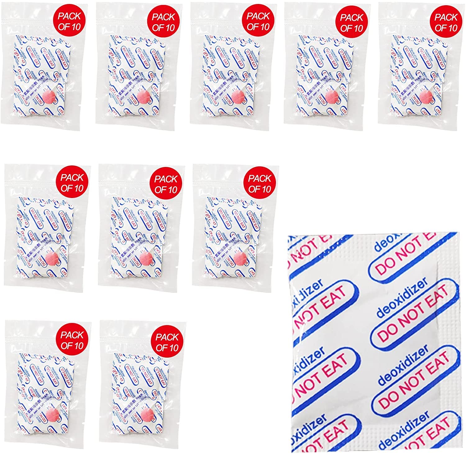 Buy 2000cc Oxygen Absorbers 100 Count (10x Packs of 10) for Long