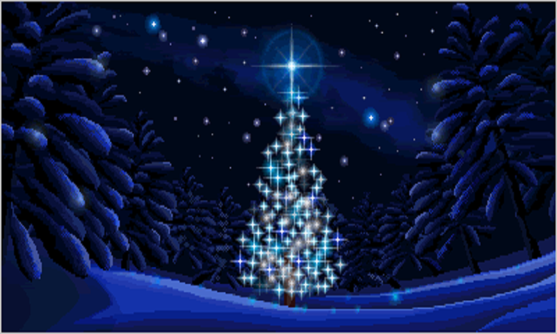 Animated Christmas Tree Wallpaper