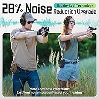 Vista 5 de PROHEAR GEP07 - Almohadillas de gel para las orejeras digitales FireMax y Recon de Walker, reducción de ruido mejorada, comodidad durante todo