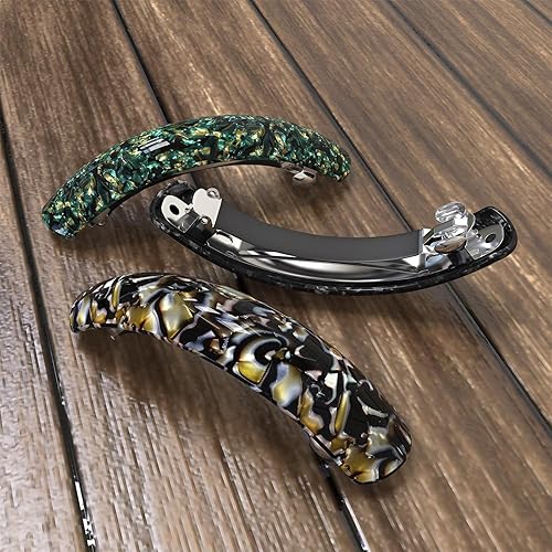 Miniatura 6 de HYFEEL Pasadores de pelo grandes para mujer, cabello fino y grueso, pinzas para el cabello francés, pinzas para cola de caballo, accesorios