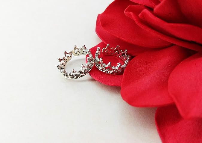 Silver Nipple Rings Crown Non Piercing adjustable Nipple Ring