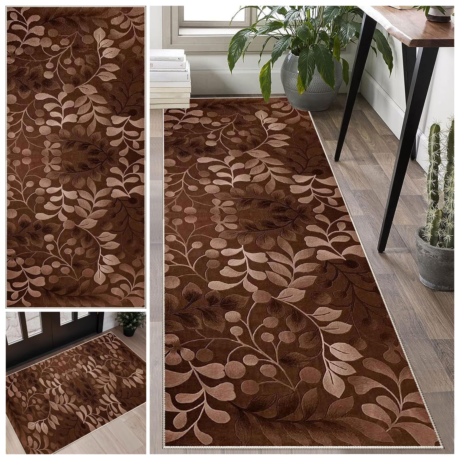 Laegnfho B229 Runner Rugs For Hallway Non Slip 90 X 250 Cm Carpet Runner Vintage Hall Runner Rug Long Washable Kitchen Rugs Floor Carpet Runners For Kitchen Laundry Room Hallway Entryway