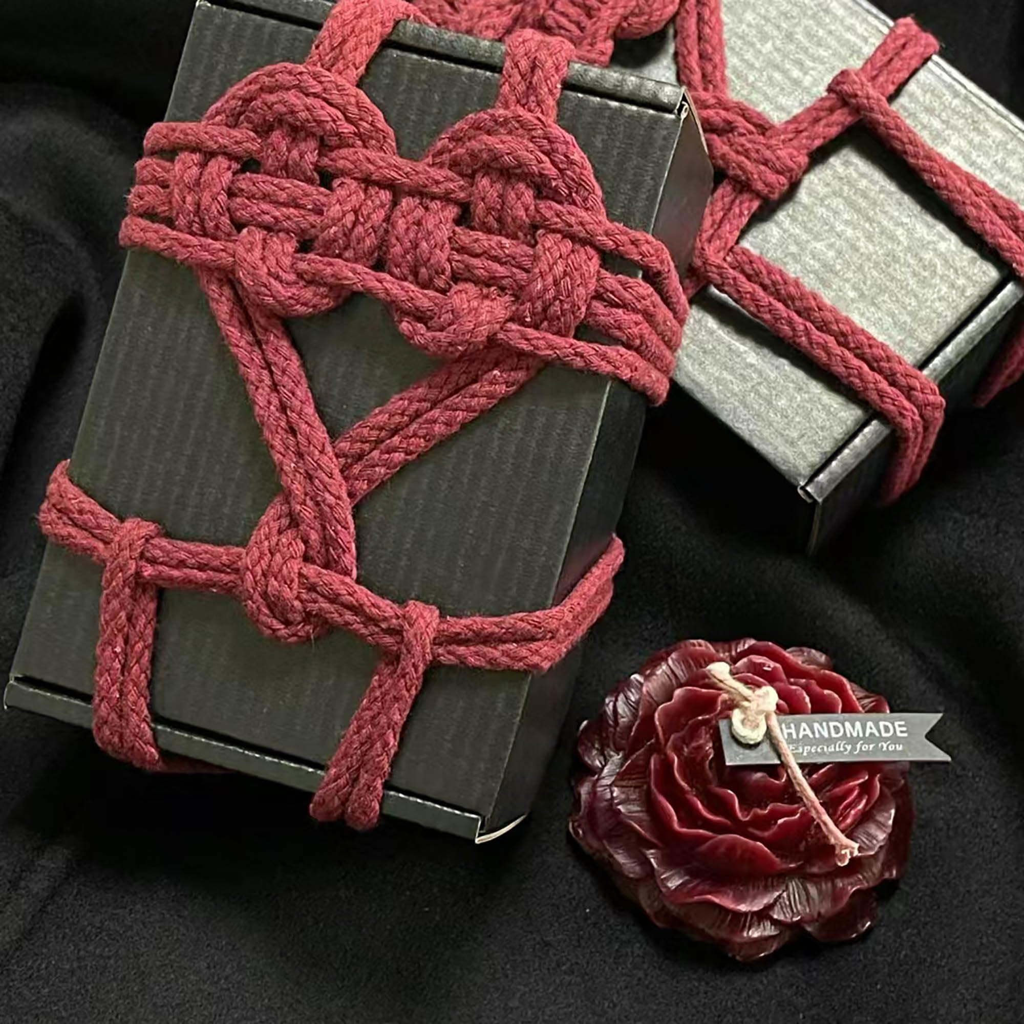 4 Pcs Low Temperature Candles Wine Red Peony Flower Shaped Scented Candles Adult Low Heat Body Safe Candles Wax Play for Couples Date Night