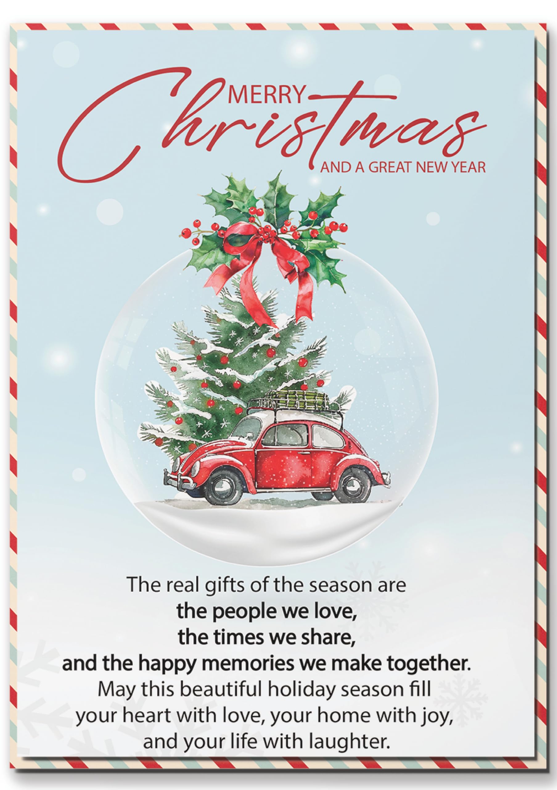 Jonny Javelin Escalera De Tarjeta De Primera Navidad Para El Nuevo Hogar