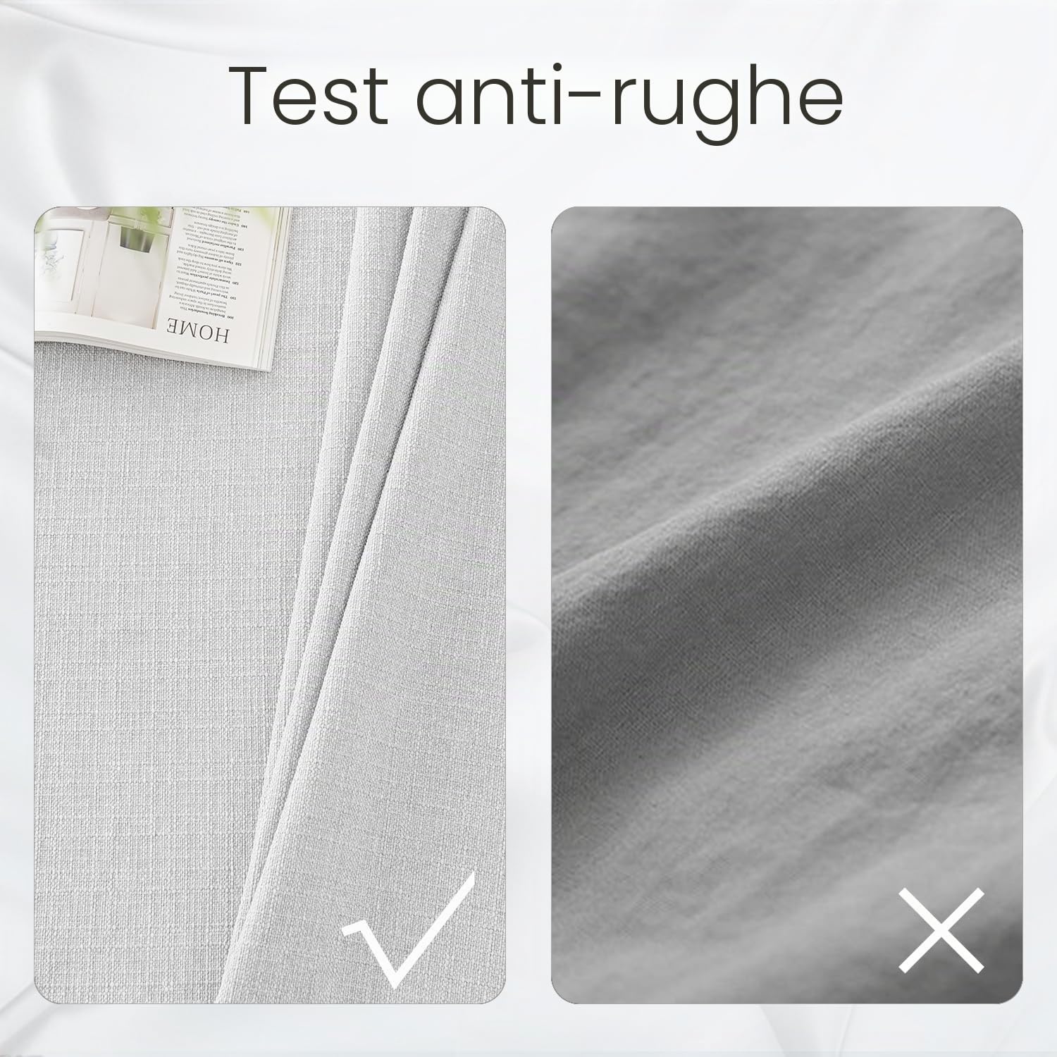 Tovaglia in grigio gufo 145 x 300 cm, idrorepellente, con effetto lino | Rettangolare, senza stiratura, lavabile, ristorante, cucina, tavolo, festa, esterno, Natale, Capodanno, caffè, giardino