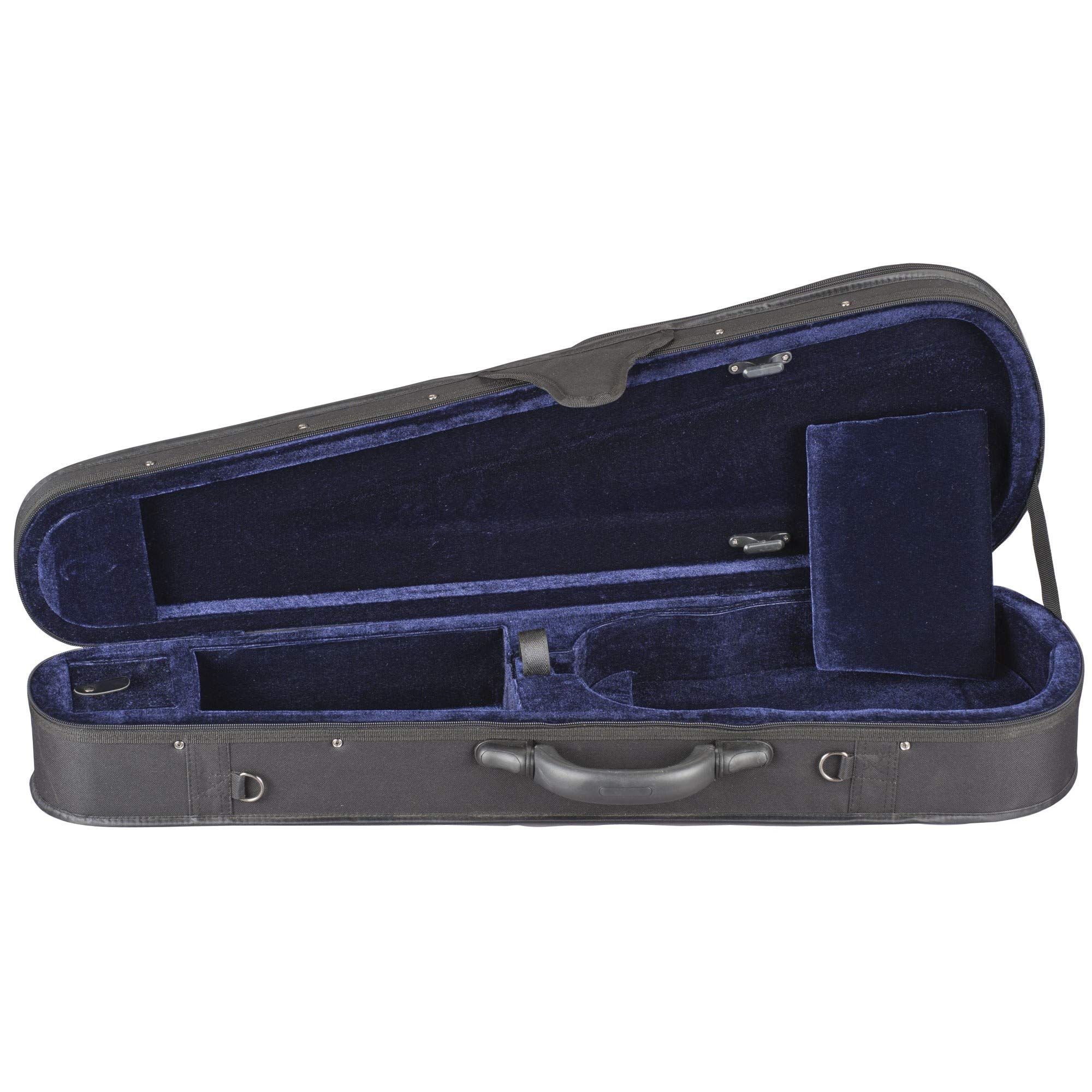 Shaped Violin Case Black Blue 4/4 Size