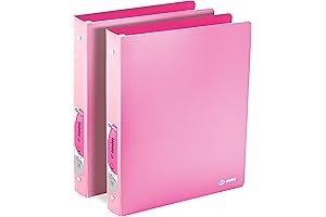 Enday Pink 1-Inch 3-Ring Binder