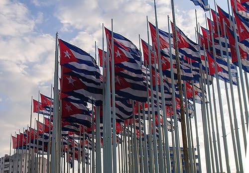 Miniatura 5 de Bandera de Cuba de doble cara de 3 x 5 pies, banderas cubanas bordadas, nailon 210D resistente, rayas cosidas, ojales de latón más fuertes,