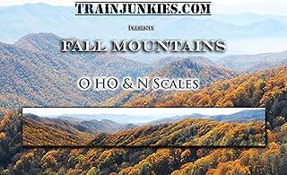 Fall Mountains Model Railroad Backdrop (O Scale)