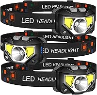 Vista 12 de LHKNL - Linterna frontal recargable LED, lúmenes ultrabrillantes, luz blanca y roja, lámpara de cabeza impermeable con sensor de movimiento, 2