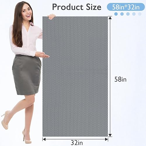 Miniatura 3 de Tapete de ducha antideslizante extra grande, de cloruro de polivinilo de secado rápido, diseño de orificios de drenaje para bañera para