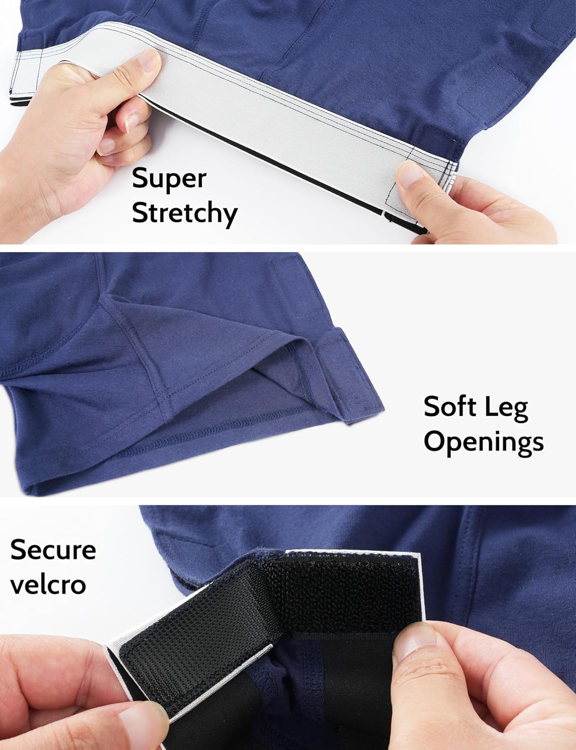 TIICHOO Mens Incontinence Underwear Washable Tear Away Leak Proof Underwear 5 Pack - Image 6