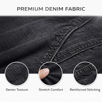 VOLEROWomen's Motorcycle Riding Jeans with Armor Stretch Denim Moto Pants, Protective Riding Pants for Street & Commuting