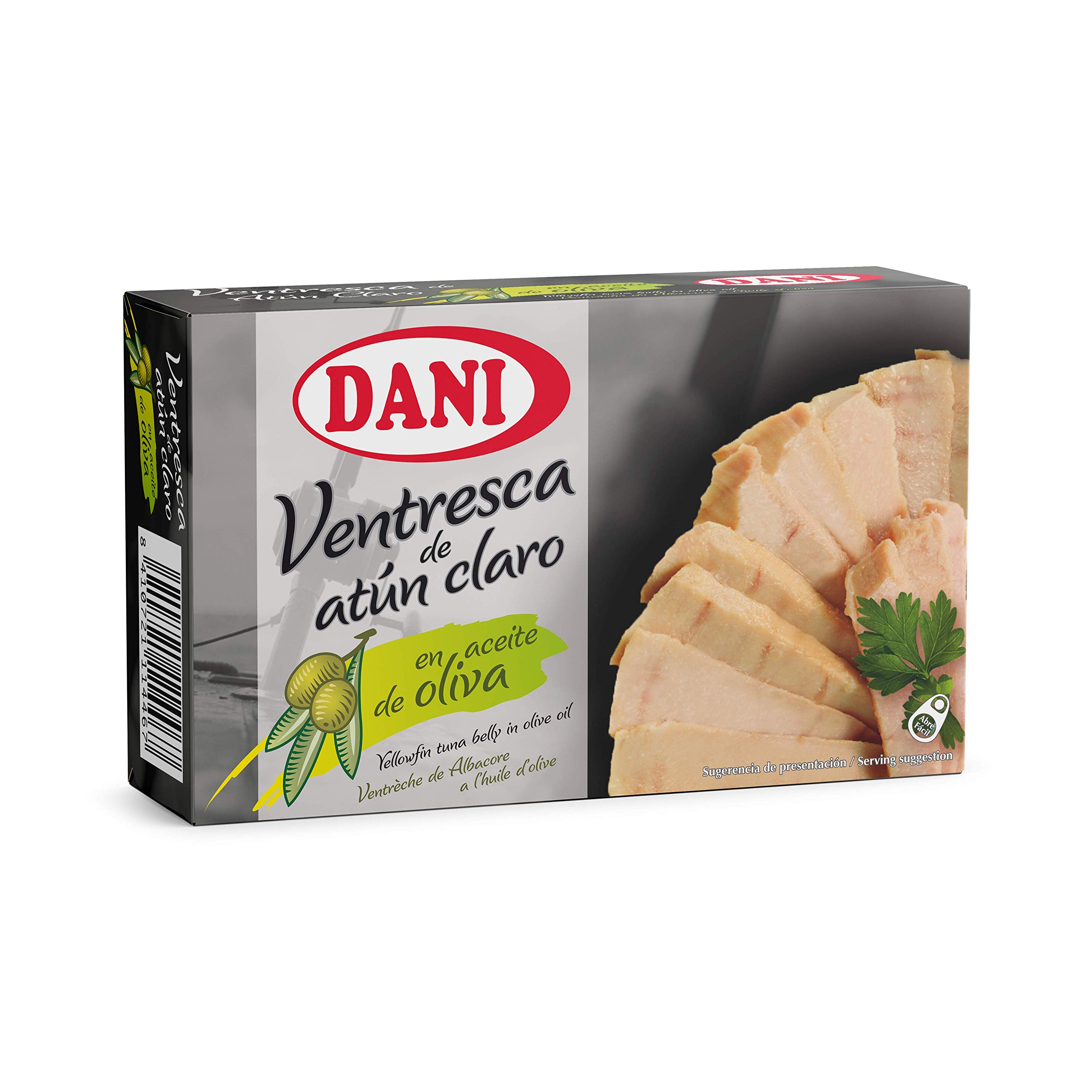 Ventresca de atún claro en aceite de oliva Dani 6 x 106 gr
