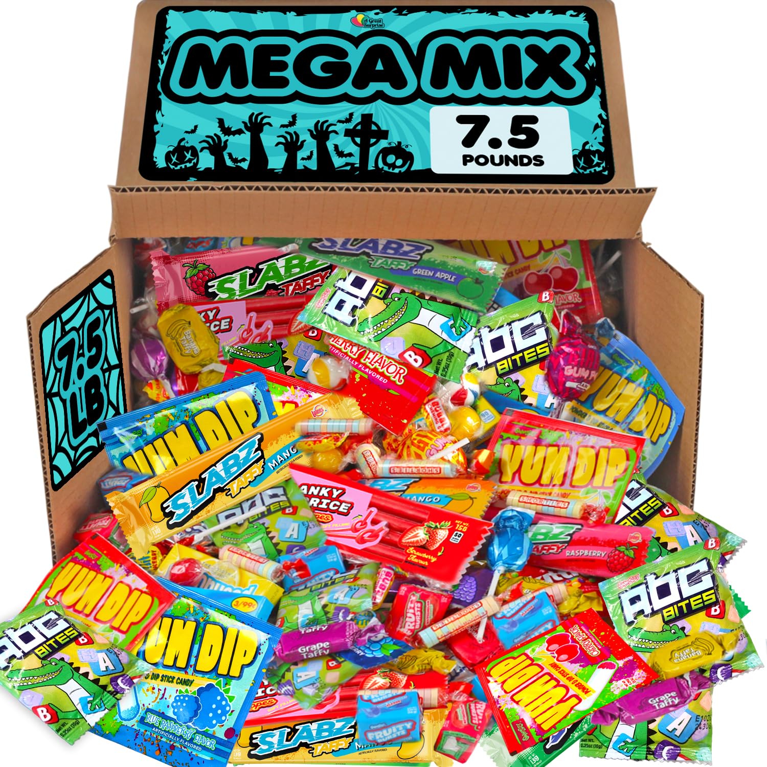 Bulk Candy Assortment - 7.5 Pounds - Candy Variety Pack - Candies Individually Wrapped