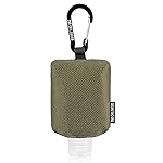 2nd Childhood Travel Hand Sanitizer Keychain - Small Refillable 2 oz Bottle with Clip-On Holder - Portable Sanitizer Case for Purse, Backpack, Gym Bag