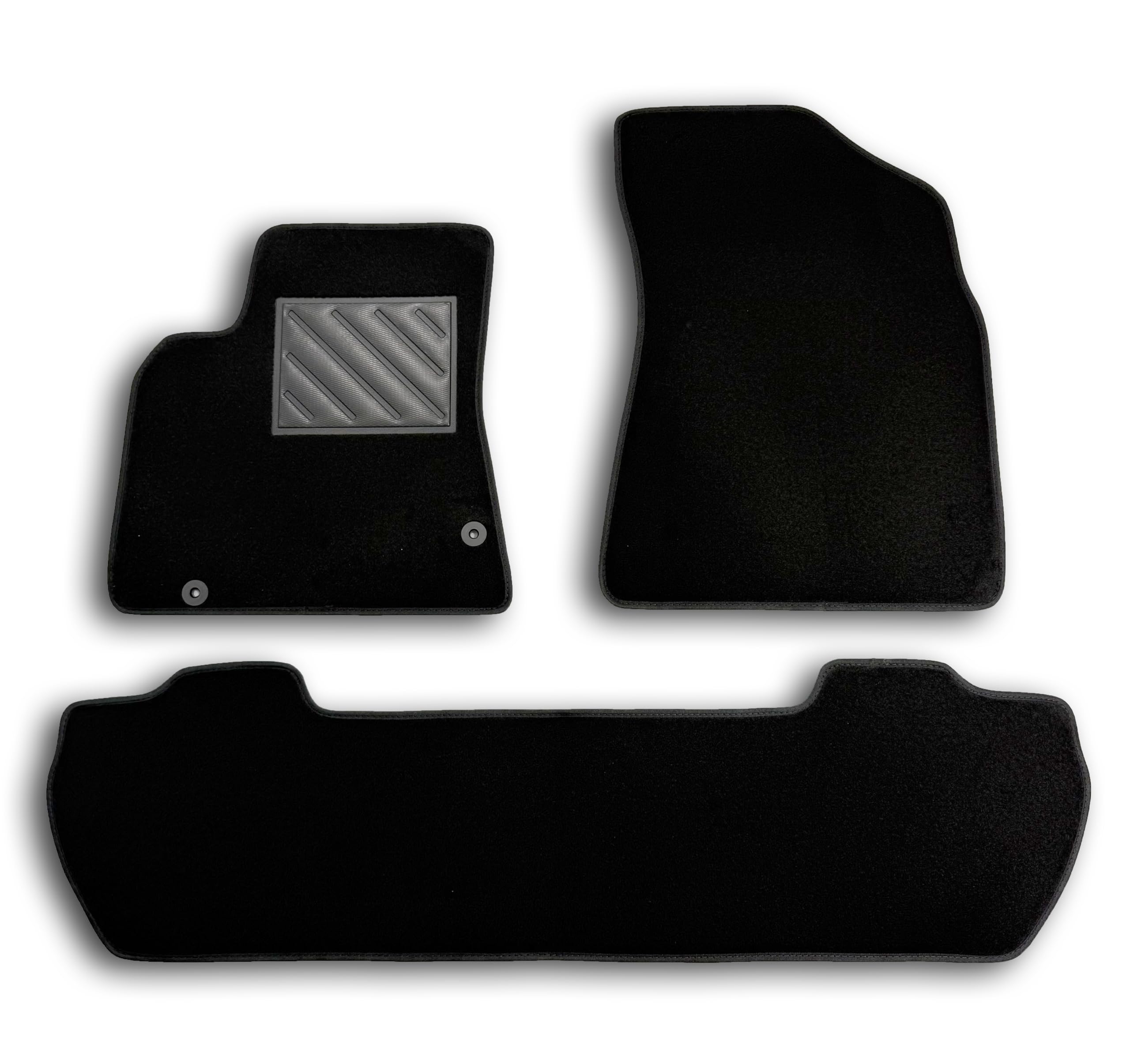 Alfombrillas para Citroen Berlingo 2008-2018 Multispace - Alfombrillas a Medida - Antideslizantes - Talonera en PVC - Clips de fijación