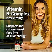 Vista 8 de NatureWise Complejo de vitamina B para mujeres y hombres – con ácido fólico biotina B1 B2 B3 B6 B12 – Apoya la energía celular y la claridad mental