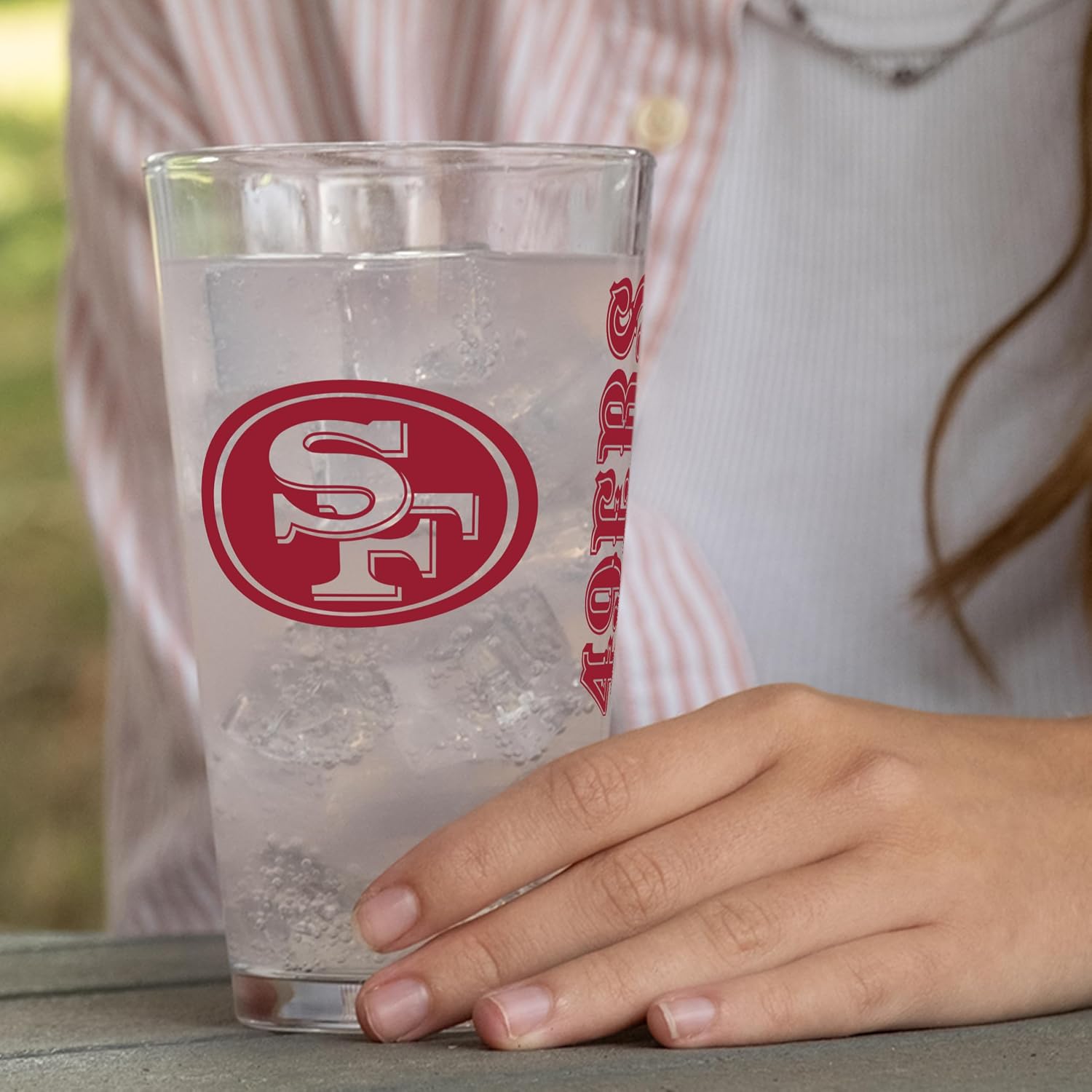 Logo Brands NFL 16oz. Pint Glass Two Pack