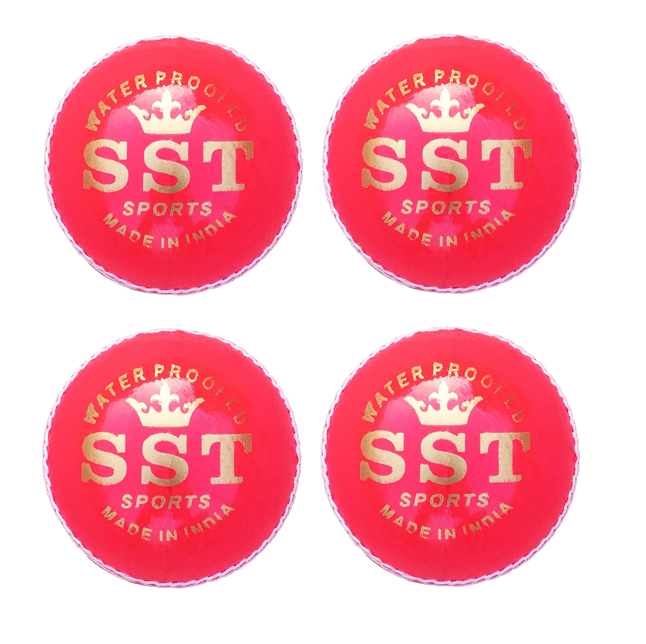 Leather Cricket Balls, Pack of 4, Pink, Best ODI, T20 & Test Matches, Cricket Academies, Club Tournaments, School Tournaments, 4 Piece, Genuine 50 Overs Cricket Balls (B0B75JD79J) Amazon Price History, Amazon Price Tracker