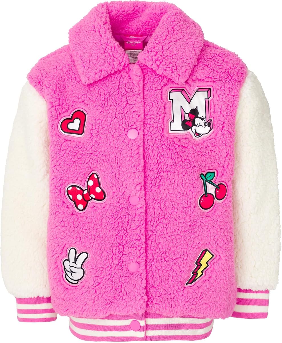 Disney Girls' Fleece Jacket Toddler to Big Kid
