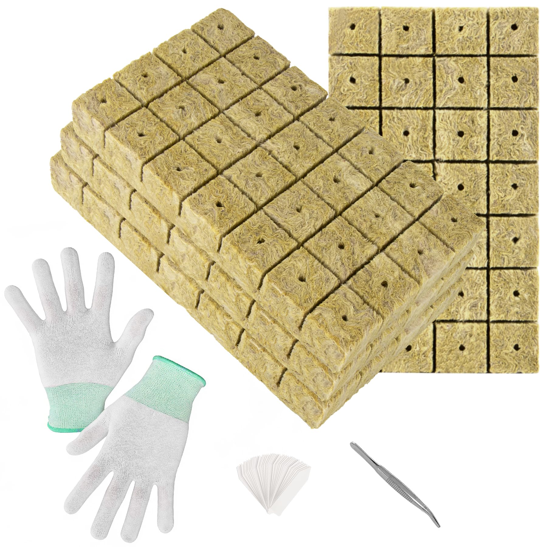 Cubes de laine de roche 3,8 cm pour éviter le stress de transplantation
