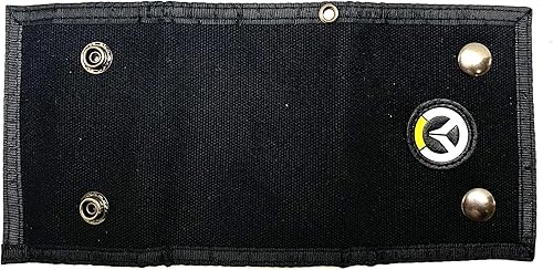 Miniatura 2 de Overwatch Canvas Tri-Fold Mens Wallet PVC Logo Design - Negro, Negro -, Tri-fold