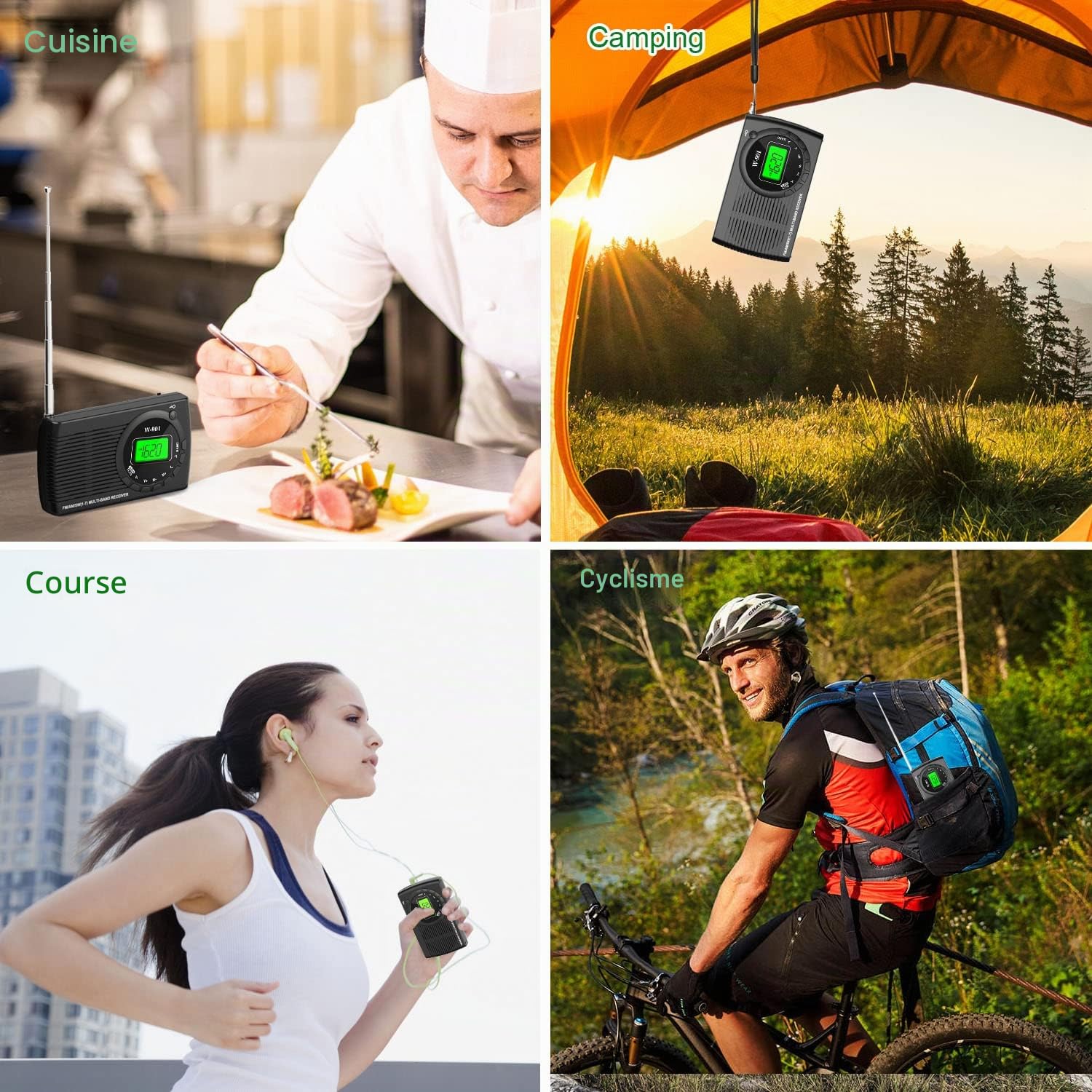 Tendak Petite Radio Portable FM/AM (MW) /SW, Transistor Radio avec Une Excellente Réception et Une Qualité Sonore Elevée, Mini Radio avec Connexion Timed/Casque