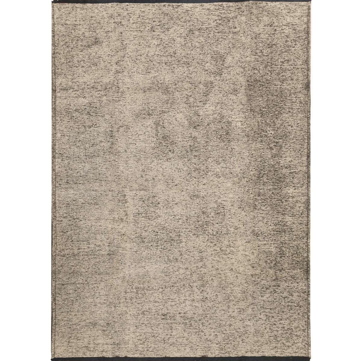Thedecofactory Tapis en Coton et Polyester Lavable tissé Plat Gris 80x150