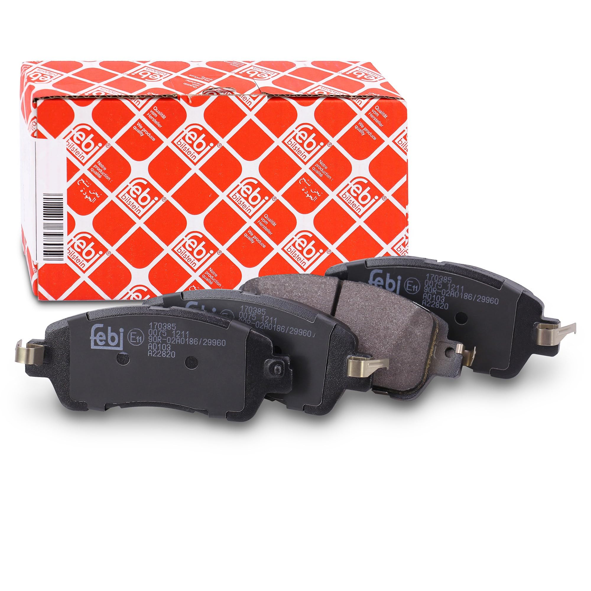 febi bilstein 170385 Brake Pad Set, 1 unit