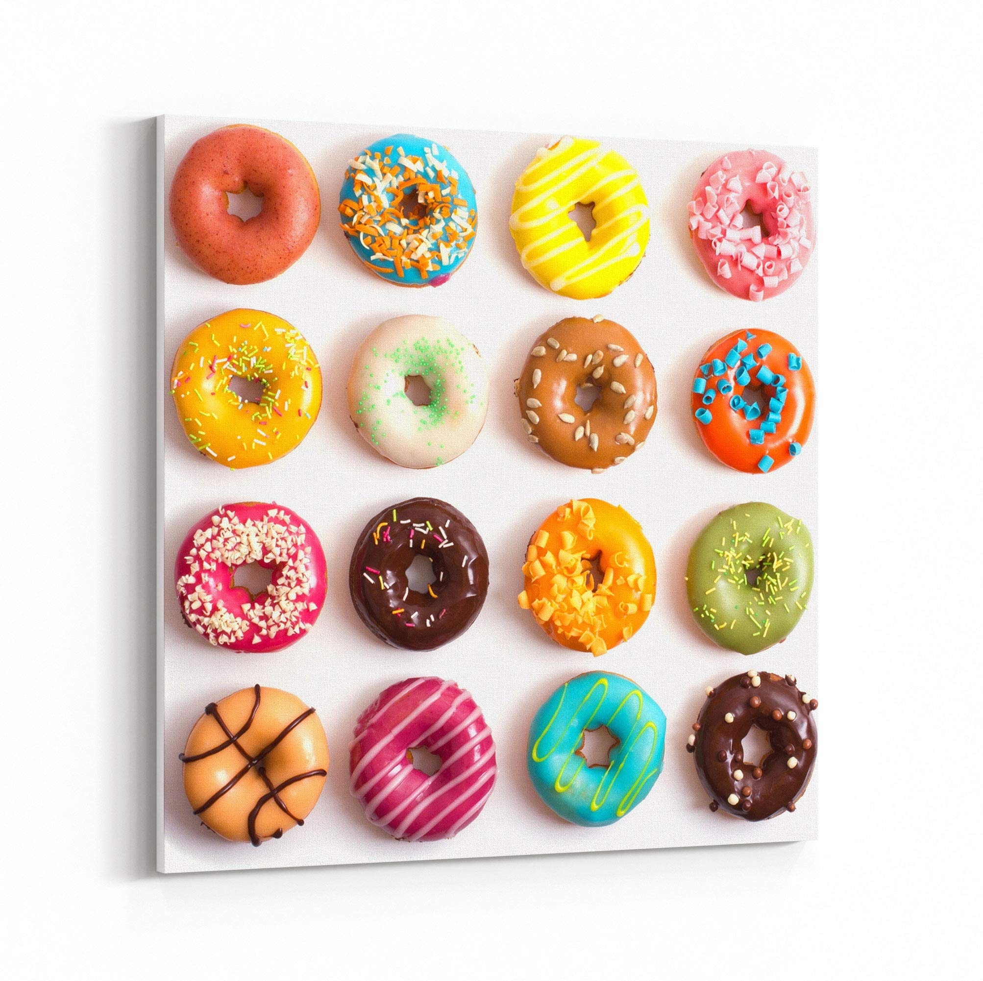 Kitchen Wall Decor, Canvas Print Pictures Painting Decor Framed Ready to Hang (20 x 20 Inch, Dount 2-1)