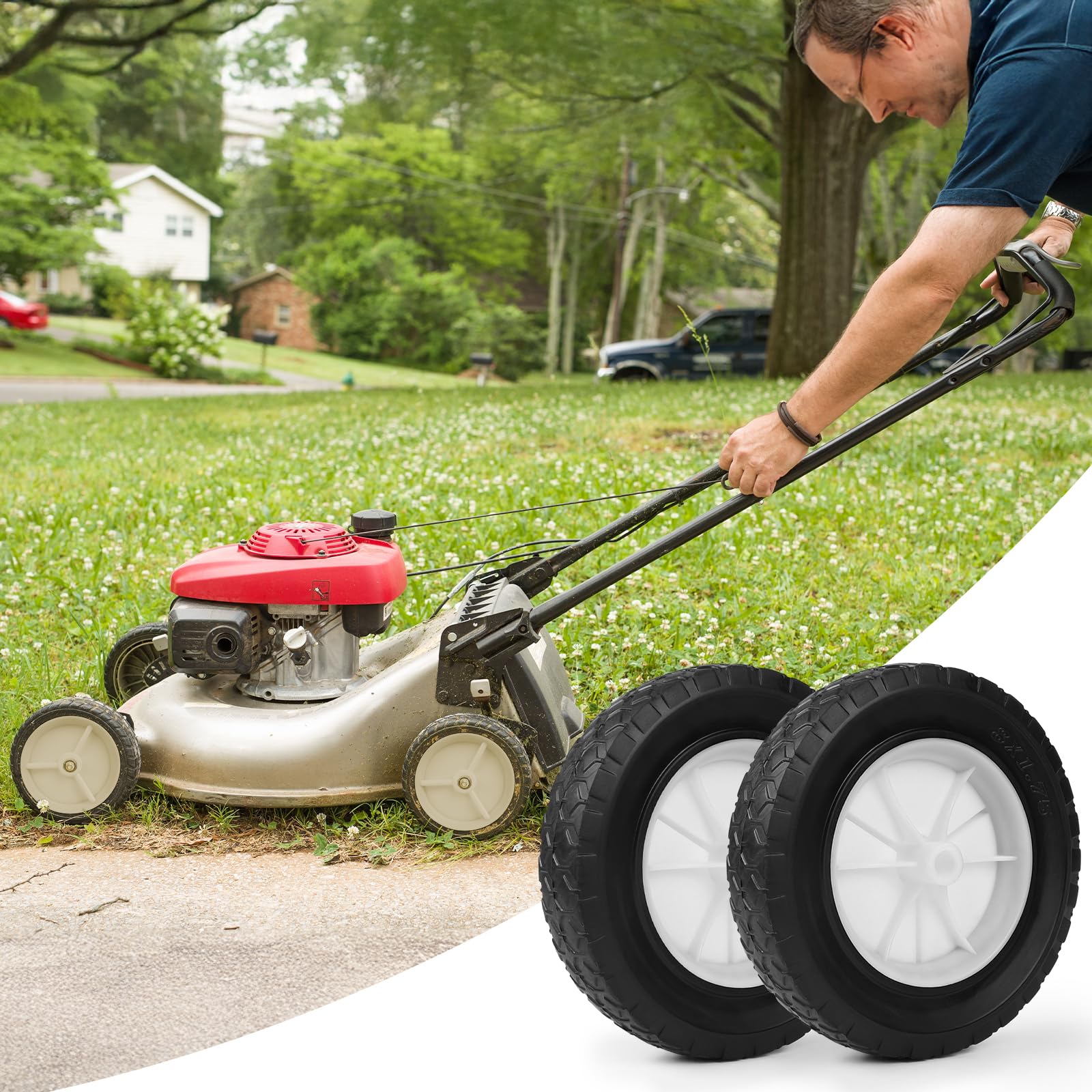 LALAGO 8 stuks zwenkwielen, 50 mm meubelwielen, 50 kg per roller, kleine zwenkwielen voor